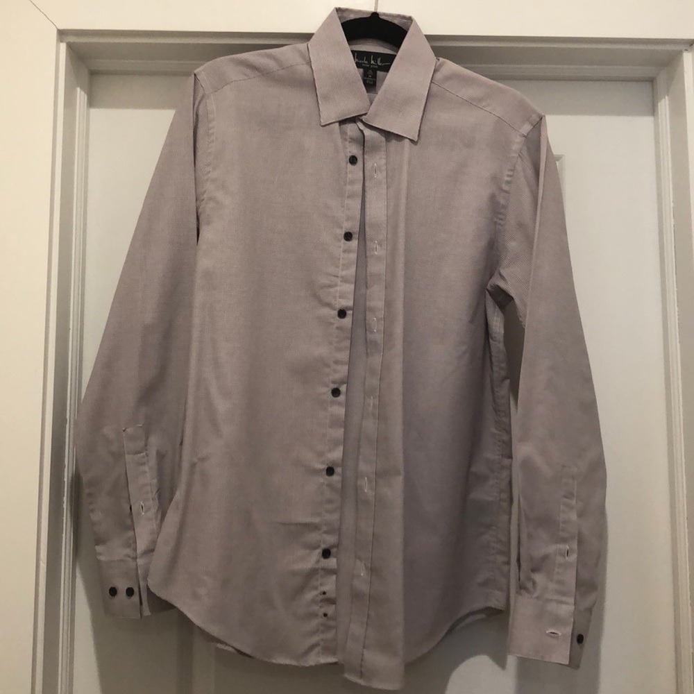 Nicole Miller button down modern fit 15 32/33